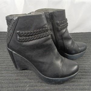 JBU Jambu Women Wedge Ankle Boots Black